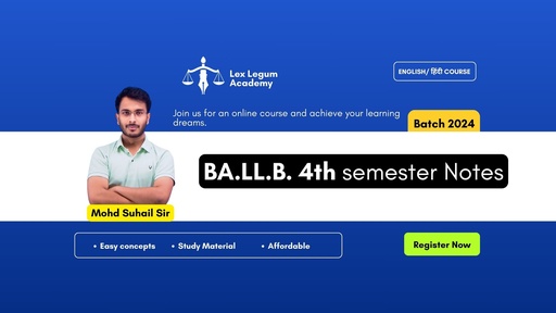 BALLB 4th Semester - Study Material